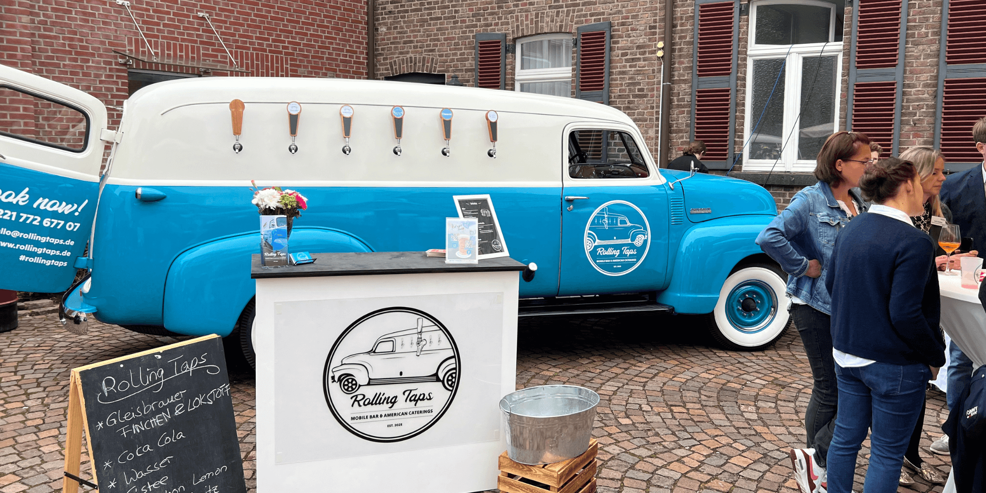 Mobile Bar in Köln mieten - Rolling Taps Events und Caterings für Firmenevents, Hochzeiten und Geburtstage